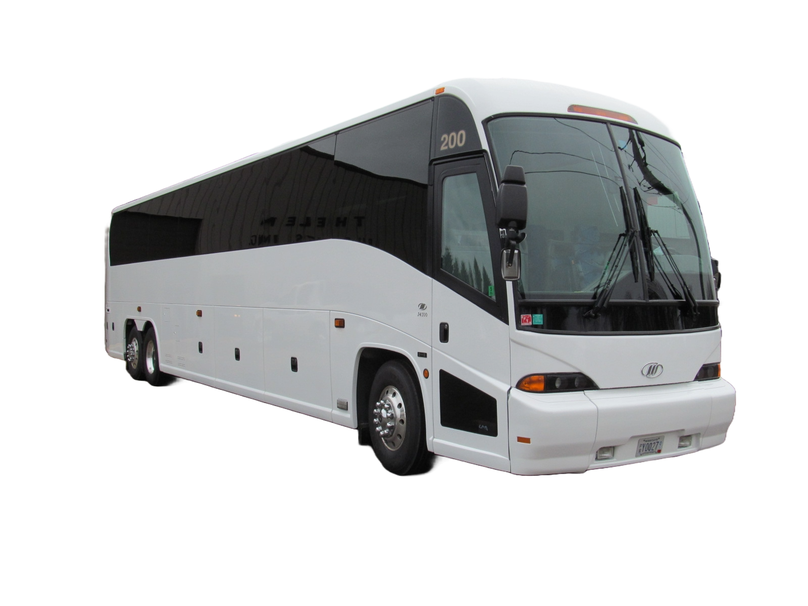 MCI 24-passenger mini coach bus rental Winnipeg accessible